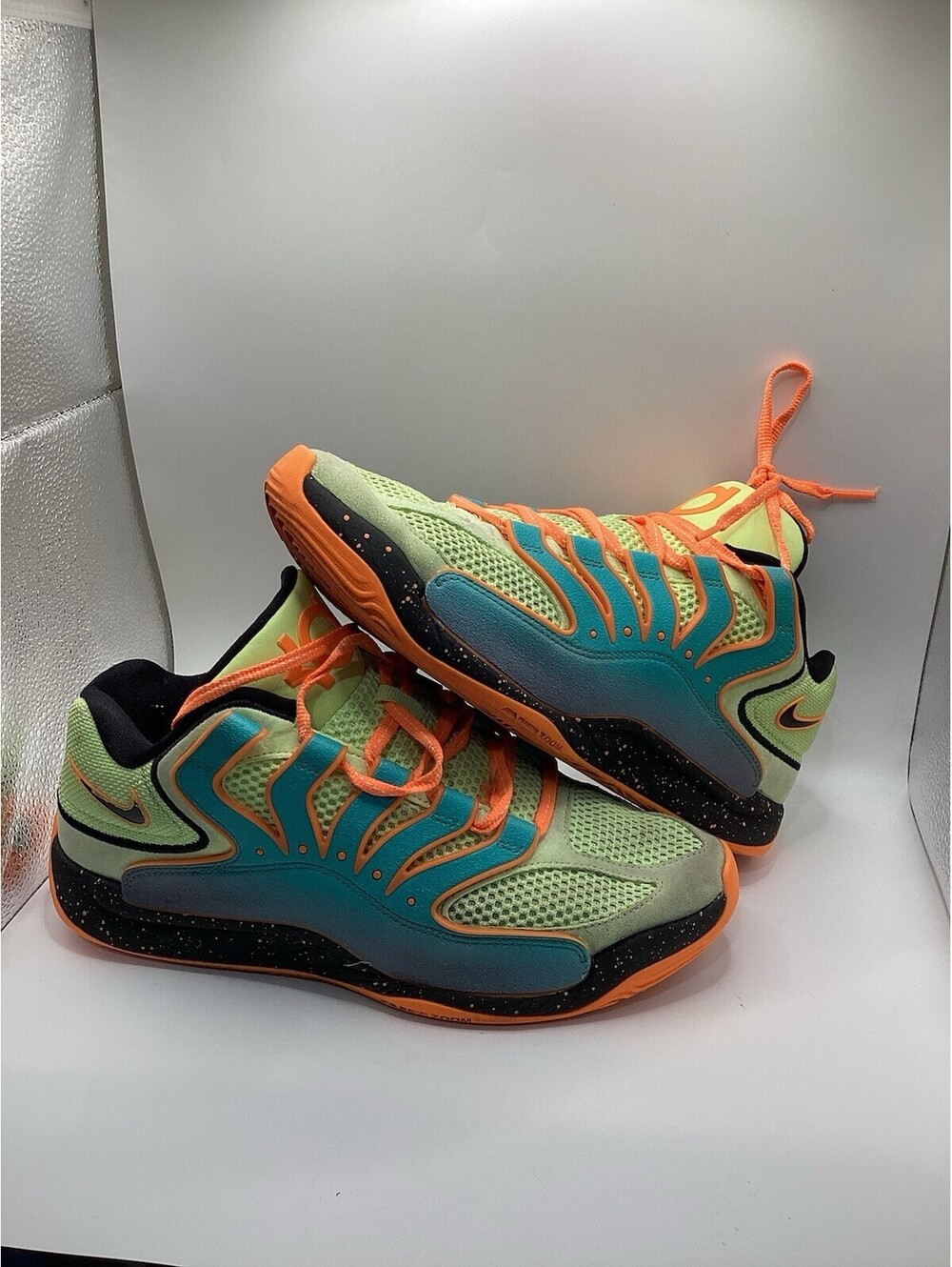 Size 8.5 Nike KD 18 Clear Jade Liquid Lime